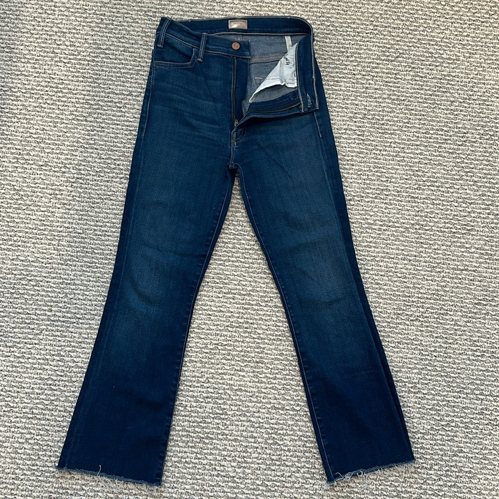 MOTHER “The Hustler Ankle Fray” in wash “Home Movies” lightly worn, no damage